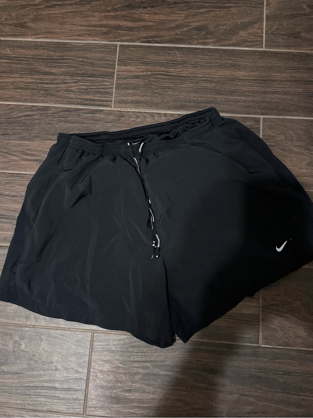 Nike women’s Black Athletic Running Shorts with Swoosh
